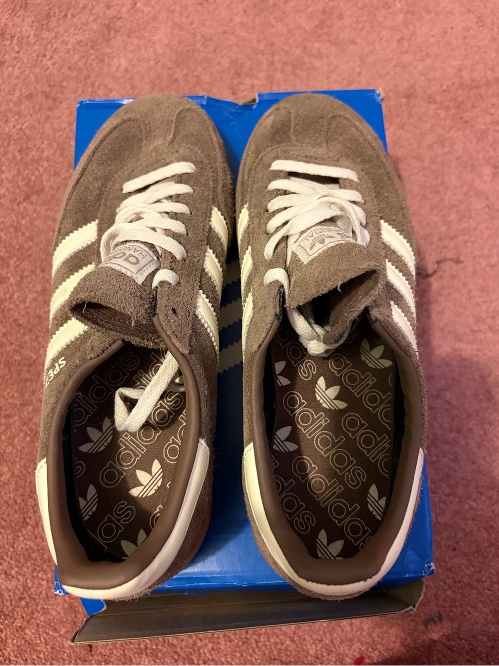 adidas Spezial Suede Sneaker in Brown and White - Picture 3 of 3